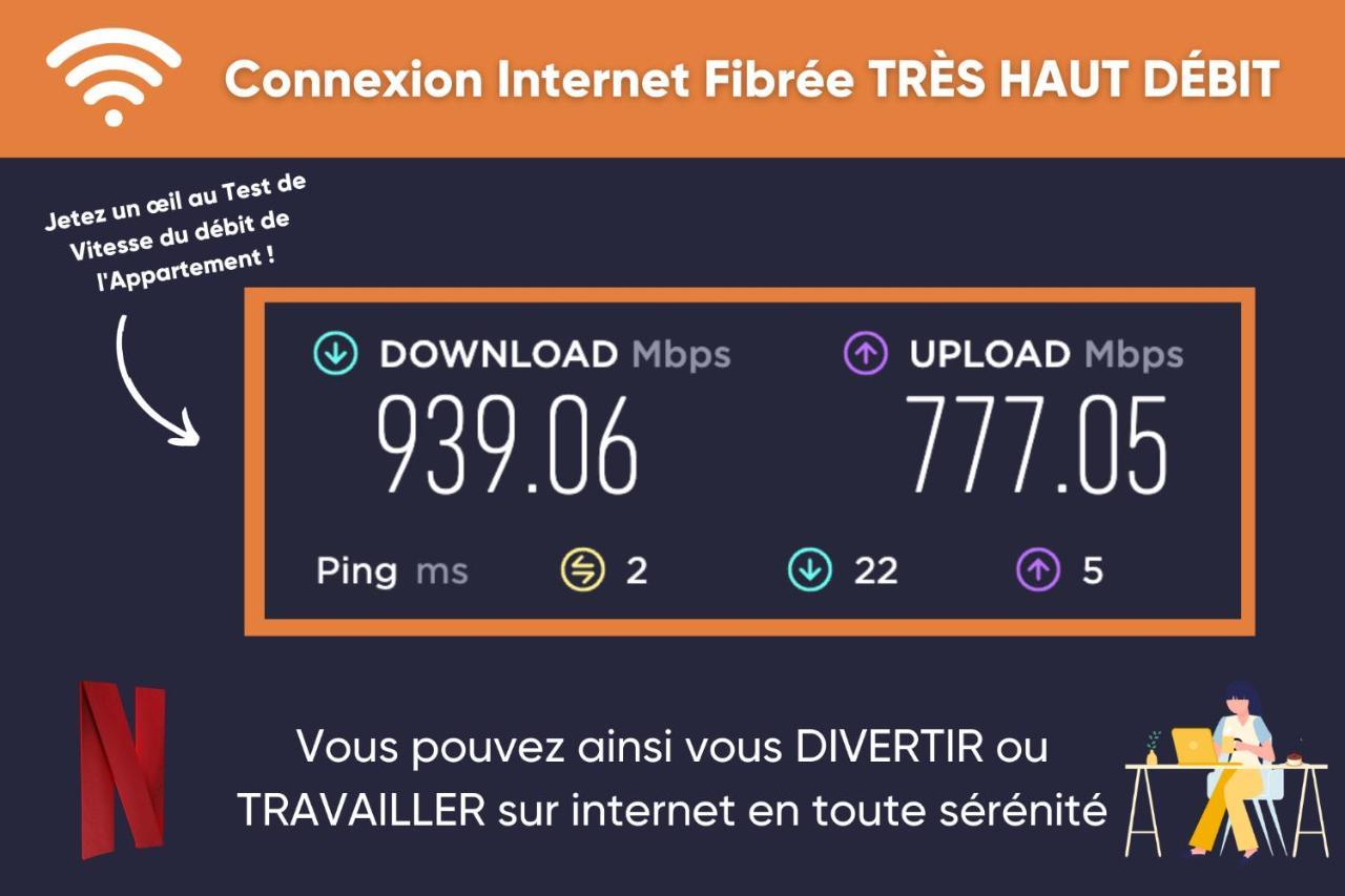 Promenade D'Automne - Netflix & Wifi - Climatisation- Parking Gratuit - Check-In 24H24 - Emplacement Velos - Goodmarning Châlons-en-Champagne 외부 사진